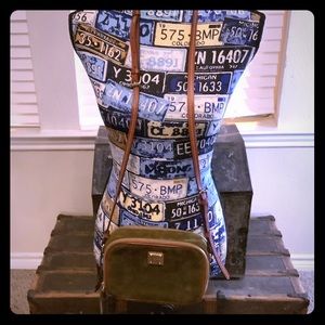 Dooney & Bourke Green Suede Crossbody